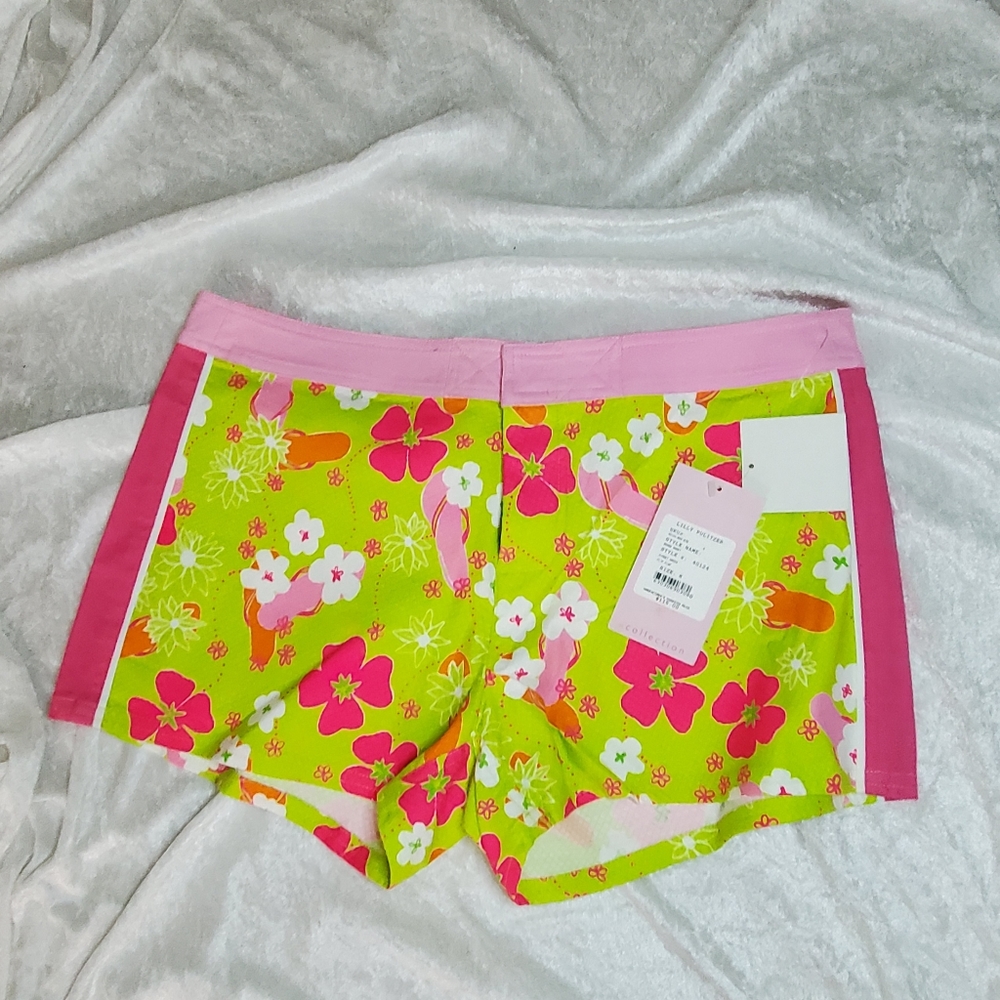 NWT Lilly Pulitzer Board Shorts Gidget Green 8